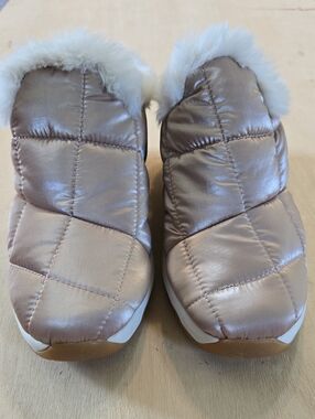 Spyder Conway Slipper Shoe Metallic Rose Gold Pearlized In/Outdoor Cabincore